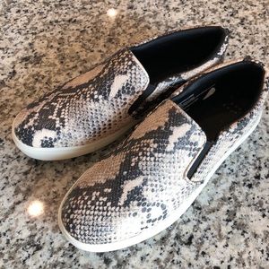 Snakeskin slip-on sneakers